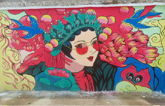 荥阳墙体彩绘-网红墙