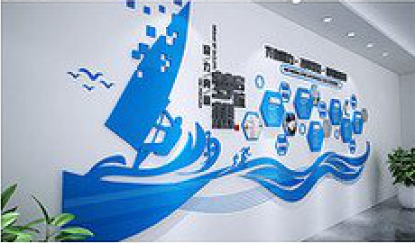 荥阳海浪主题文化墙如何设计？