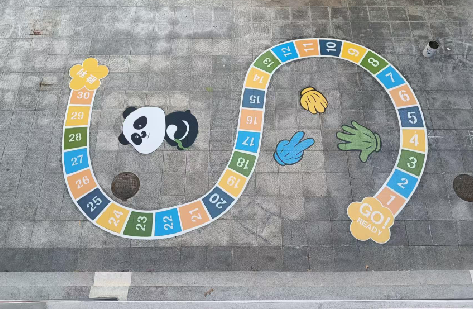 荥阳地面游戏彩绘