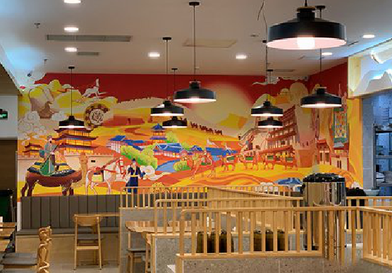 荥阳商业空间彩绘介绍。