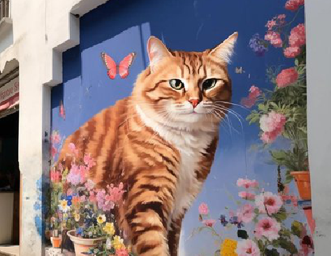 荥阳自己绘制有个性的手绘墙