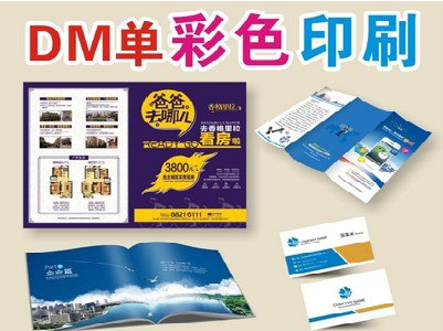 荥阳单页印刷，色彩搭配简单。